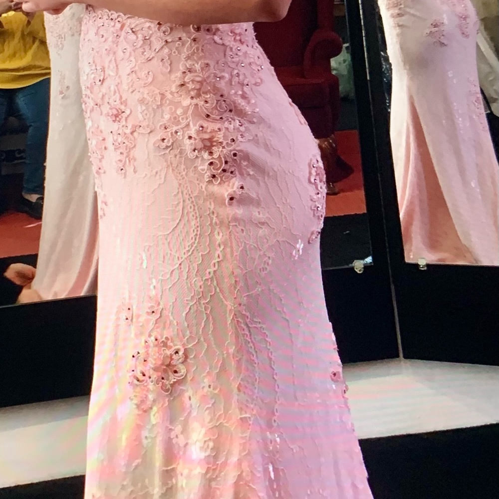 Elizabeth K Pink Prom Dress - Picture 2 of 12